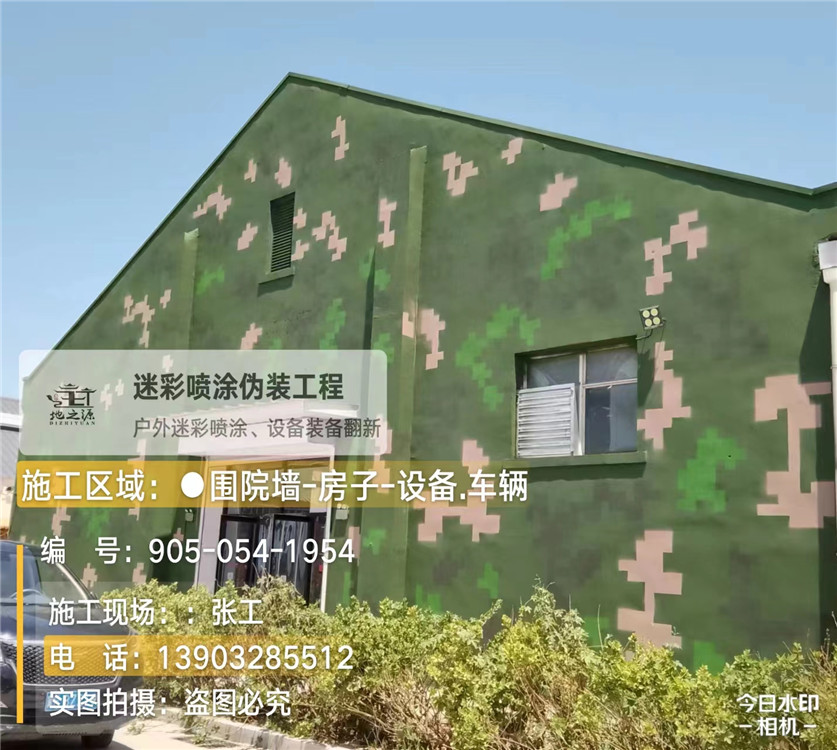 商丘外墙数码迷彩漆施工报价清单（100㎡标准墙面测算）